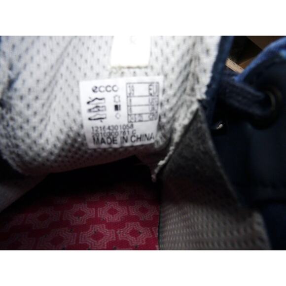 Ecco Golf Shoes Street Retro Blue Women 8 Spikeless Used No Box - Picture 8 of 13